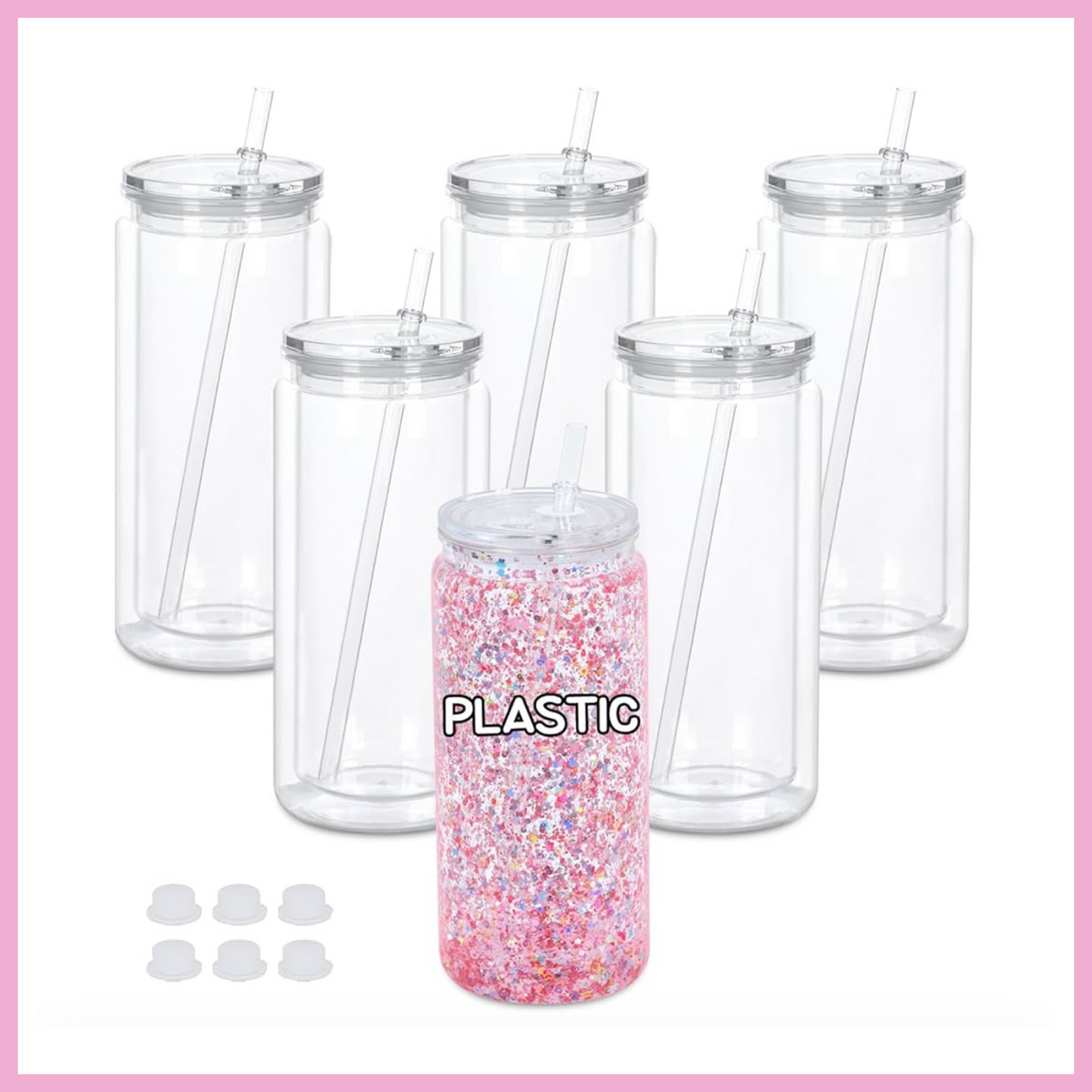 Acrylic Snow Globe Tumbler