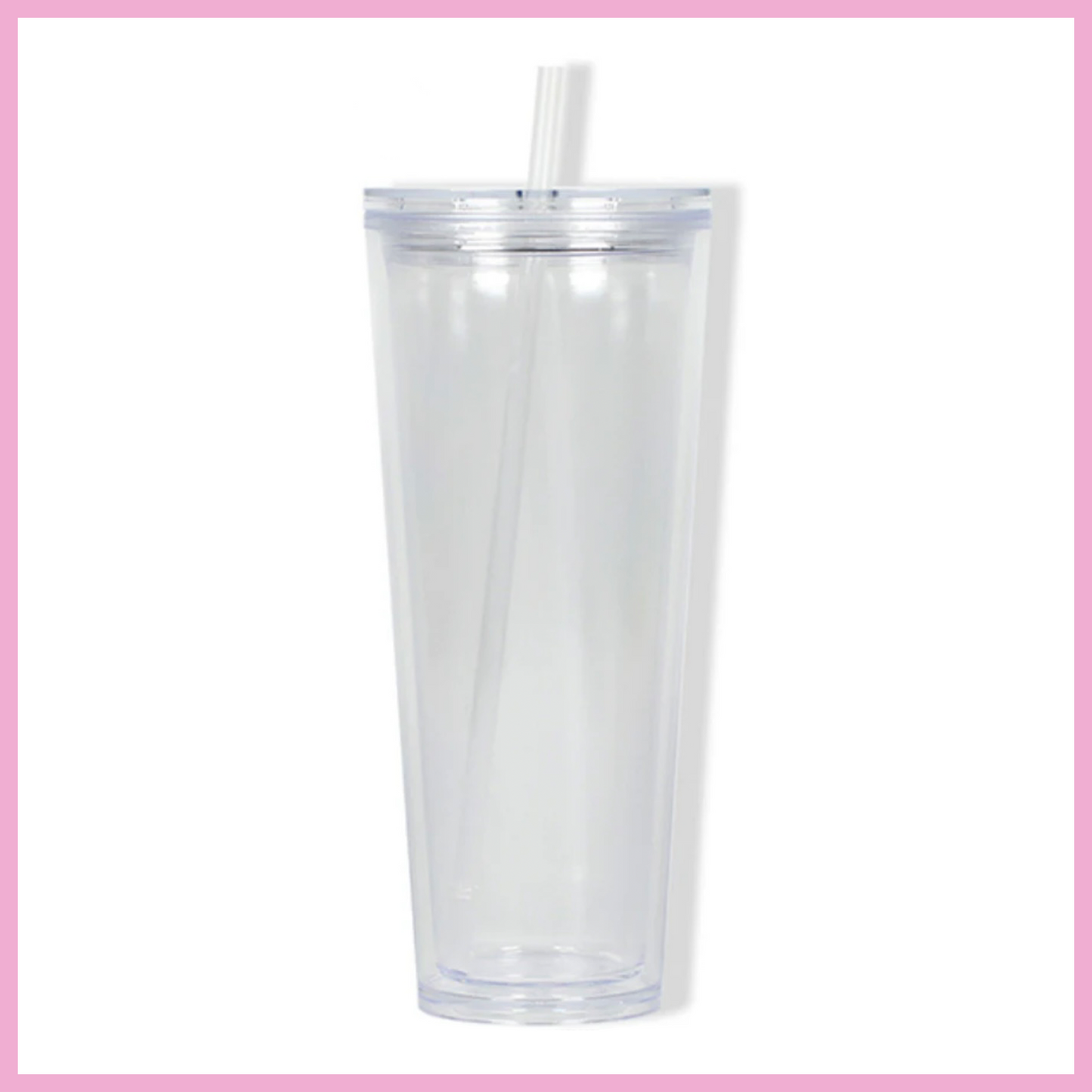 24 oz Acrylic Snow Globe Tumbler