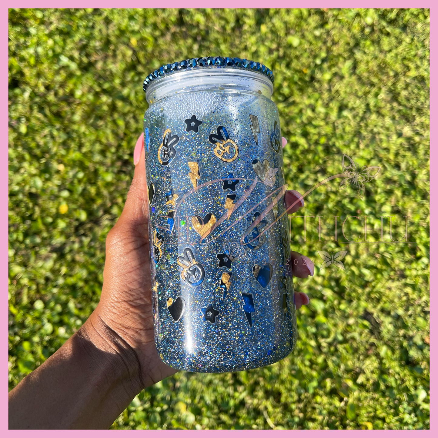 Boy Mama Snow Globe Tumbler