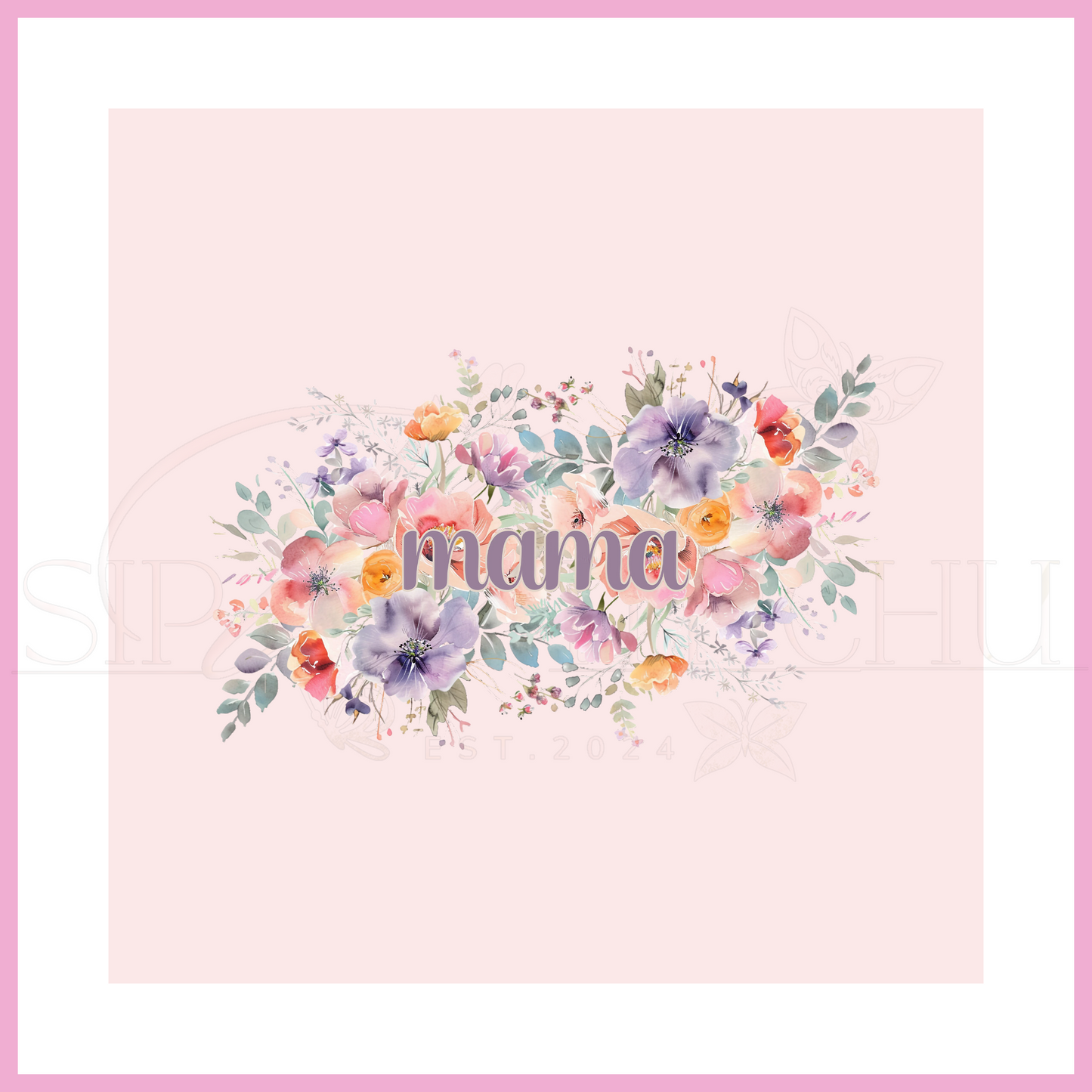 Mama Flowers Decal