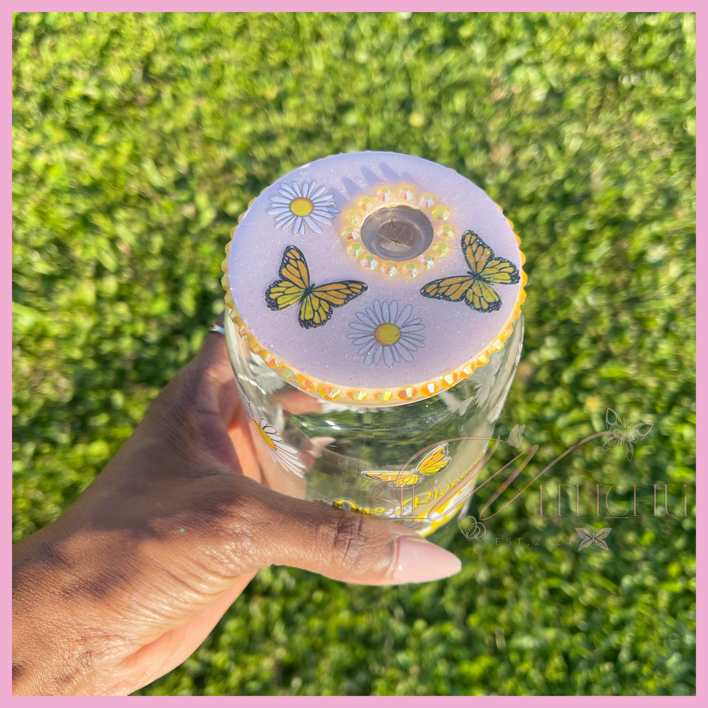 One Blessed Mama Glass Can