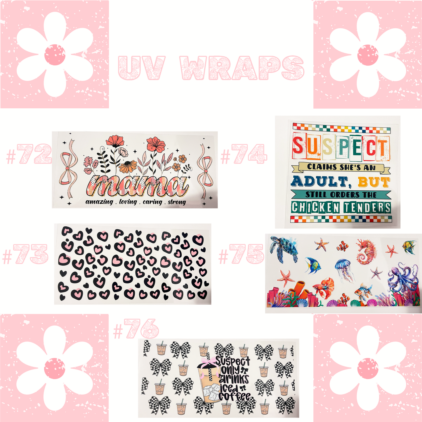 UV Wraps Shipped to You!