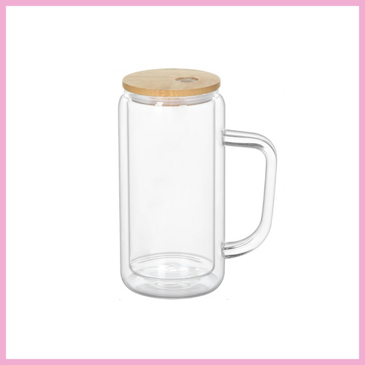 Snow Globe Tumbler with handle