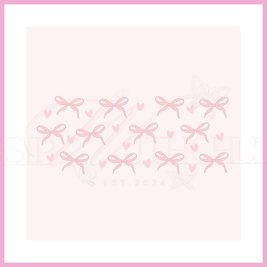 Pink Bows and Hearts