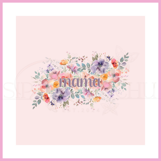 Mama Flowers Decal