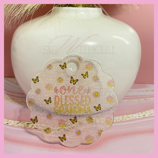 One Blessed Grandma Glitter Topper