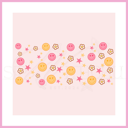 Smiley Faces Hearts and Stars